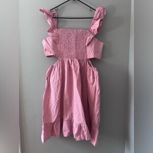 First Love Pink Midi Dress